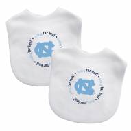 North Carolina Tar Heels 2-Pack Baby Bibs