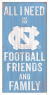 North Carolina Tar Heels 6" x 12" Friends & Family Sign