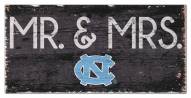 North Carolina Tar Heels 6" x 12" Mr. & Mrs. Sign
