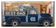 North Carolina Tar Heels Best Dad Truck 6" x 12" Sign
