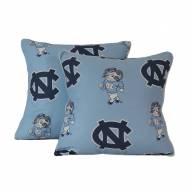 North Carolina Tar Heels Decorative Pillow Set