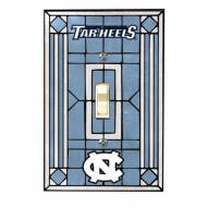 North Carolina Tar Heels Glass Single Light Switch Plate Cover