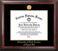 North Carolina Tar Heels Gold Embossed Diploma Frame