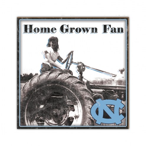 North Carolina Tar Heels Home Grown 10&quot; x 10&quot; Sign