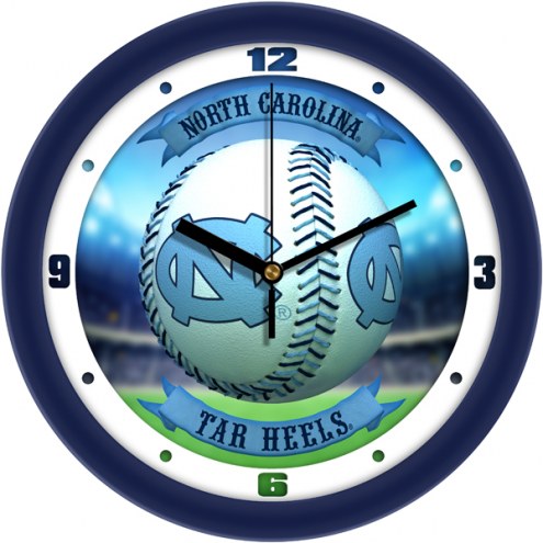 North Carolina Tar Heels Home Run Wall Clock