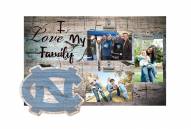 North Carolina Tar Heels I Love My Family Clip Frame