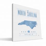 North Carolina Tar Heels Industrial Canvas Print