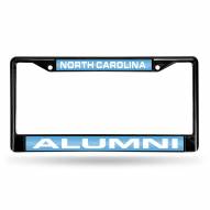 North Carolina Tar Heels Laser Black License Plate Frame