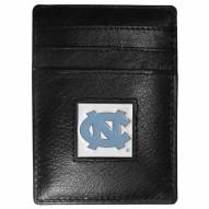 North Carolina Tar Heels Leather Money Clip/Cardholder in Gift Box