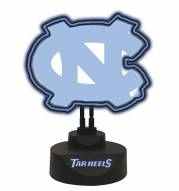 North Carolina Tar Heels Team Logo Neon Light