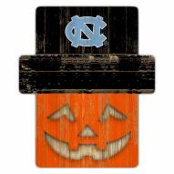 North Carolina Tar Heels Pumpkin Cutout with Stake