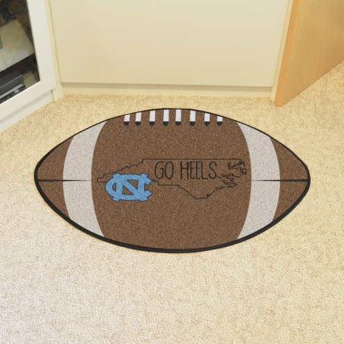 North Carolina Tar Heels Southern Style Football Floor Mat