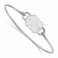 North Carolina Tar Heels Sterling Silver Wire Bangle Bracelet