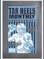 North Carolina Tar Heels Team Monthly 11" x 19" Framed Sign