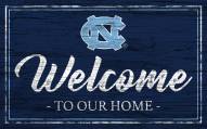 North Carolina Tar Heels Welcome to our Home 6" x 12" Sign