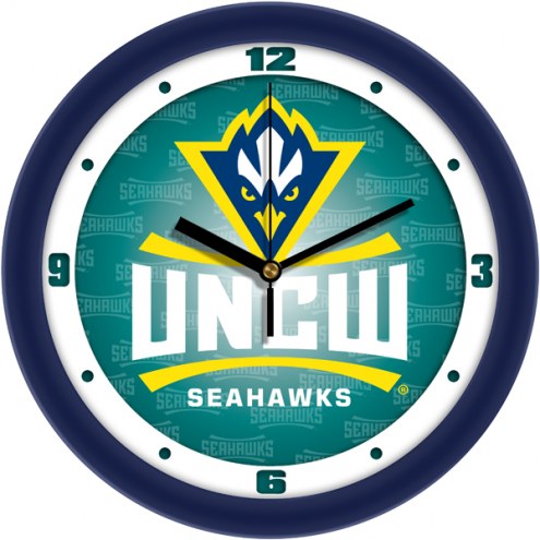 North Carolina Wilmington Seahawks Dimension Wall Clock