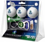 North Carolina Wilmington Seahawks Golf Ball Gift Pack with Key Chain