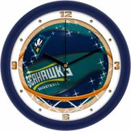 North Carolina Wilmington Seahawks Slam Dunk Wall Clock