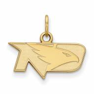 North Dakota Fighting Hawks NCAA Sterling Silver Gold Plated Extra Small Pendant
