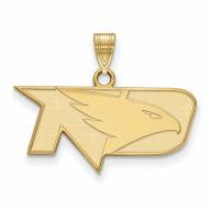 North Dakota Fighting Hawks NCAA Sterling Silver Gold Plated Small Pendant
