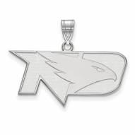 North Dakota Fighting Hawks Sterling Silver Medium Pendant