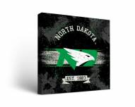 North Dakota Fighting Hawks Banner Canvas Wall Art