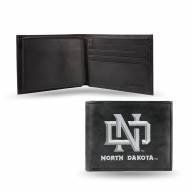 University of North Dakota Embroidered Leather Billfold Wallet