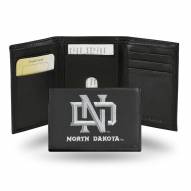University of North Dakota Embroidered Leather Tri-Fold Wallet