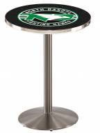 University of North Dakota Stainless Steel Bar Table with Round Base