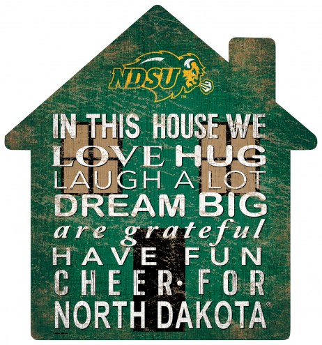 North Dakota State Bison 12&quot; House Sign