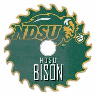 North Dakota State Bison 12" Rustic Circular Saw Sign