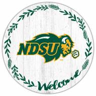 North Dakota State Bison 12" Welcome Circle Sign