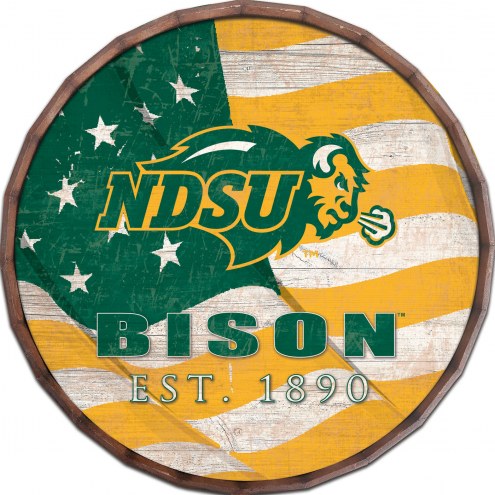 North Dakota State Bison 16&quot; Flag Barrel Top