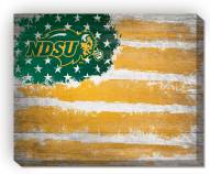 North Dakota State Bison 16" x 20" Flag Canvas Print