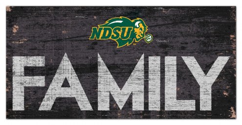 North Dakota State Bison 6&quot; x 12&quot; Family Sign