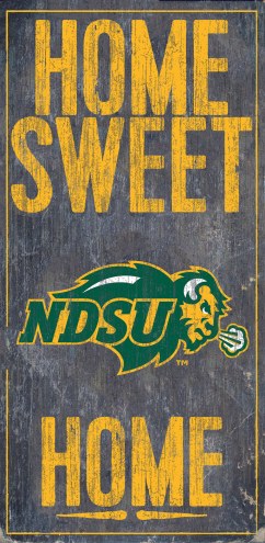 North Dakota State Bison 6&quot; x 12&quot; Home Sweet Home Sign