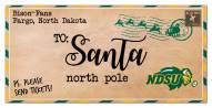 North Dakota State Bison 6" x 12" To Santa Sign