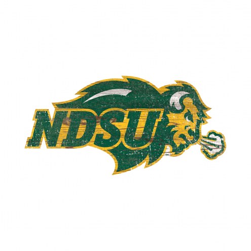 North Dakota State Bison 8&quot; Team Logo Cutout Sign