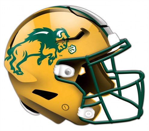 North Dakota State Bison Authentic Helmet Cutout Sign