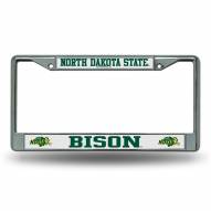 North Dakota State Bison Chrome License Plate Frame