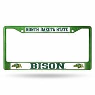 North Dakota State Bison Colored Chrome License Plate Frame