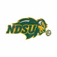 North Dakota State Bison Distressed Logo Cutout Sign