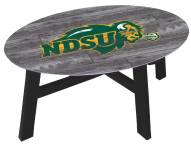North Dakota State Bison Distressed Wood Coffee Table