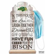 North Dakota State Bison In This House Mask Holder