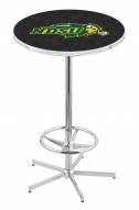 North Dakota State Bison NCAA Chrome Bar Table with Foot Ring