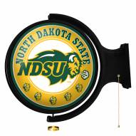 North Dakota State Bison Round Rotating Lighted Wall Sign