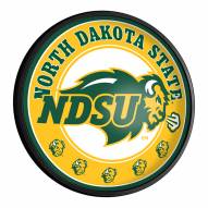 North Dakota State Bison Round Slimline Lighted Wall Sign