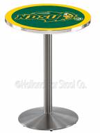 North Dakota State Bison Stainless Steel Bar Table with Round Base