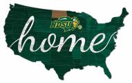 North Dakota State Bison USA Cutout Sign