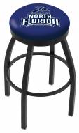 North Florida Ospreys Black Swivel Bar Stool with Accent Ring